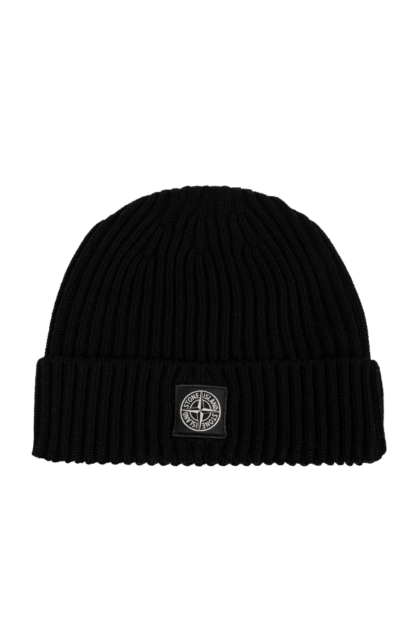 Stone Island Kids Hat with logo