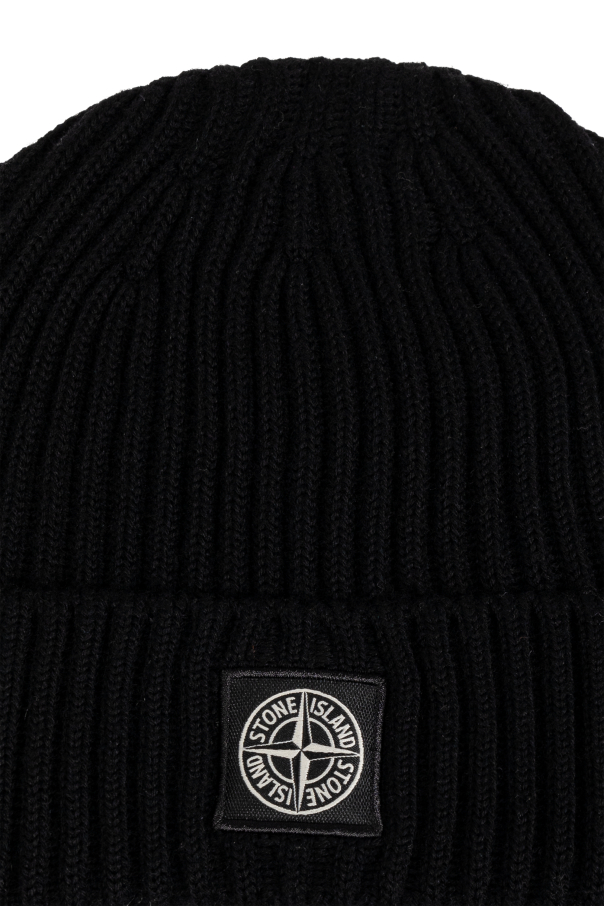 Stone Island Kids Hat with logo