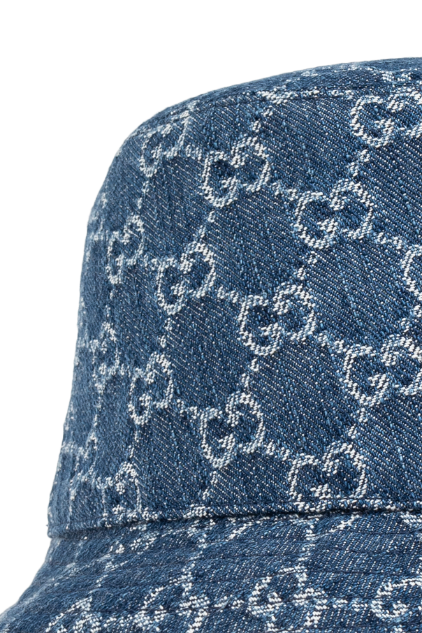 Gucci Jeansowy kapelusz ze wzorem `GG`
