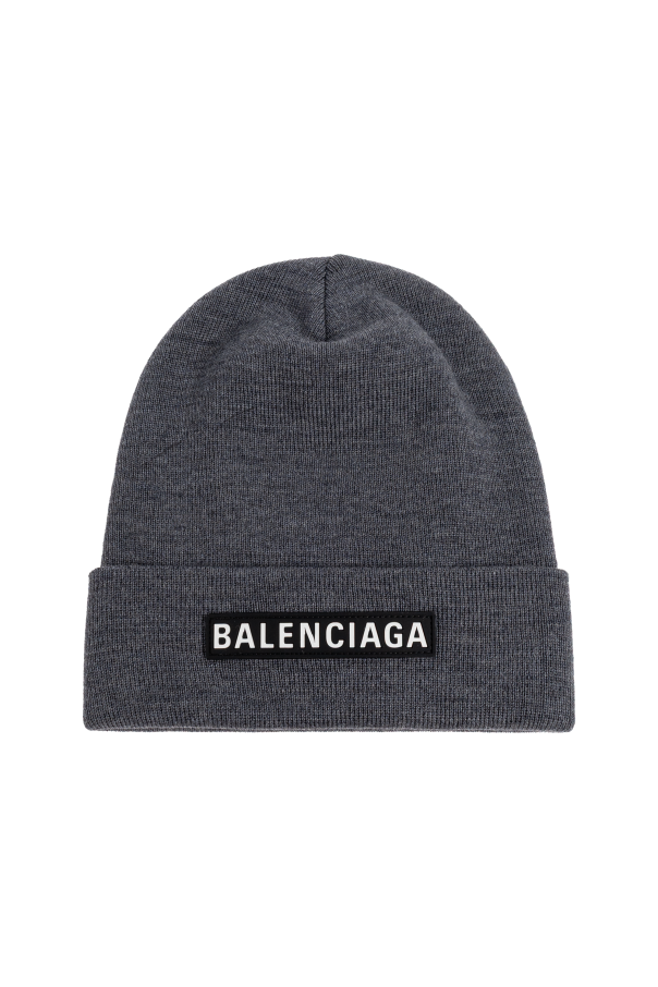 Wool beanie with logo patch od Balenciaga