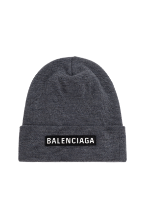 Gorro de lana con parche con logo