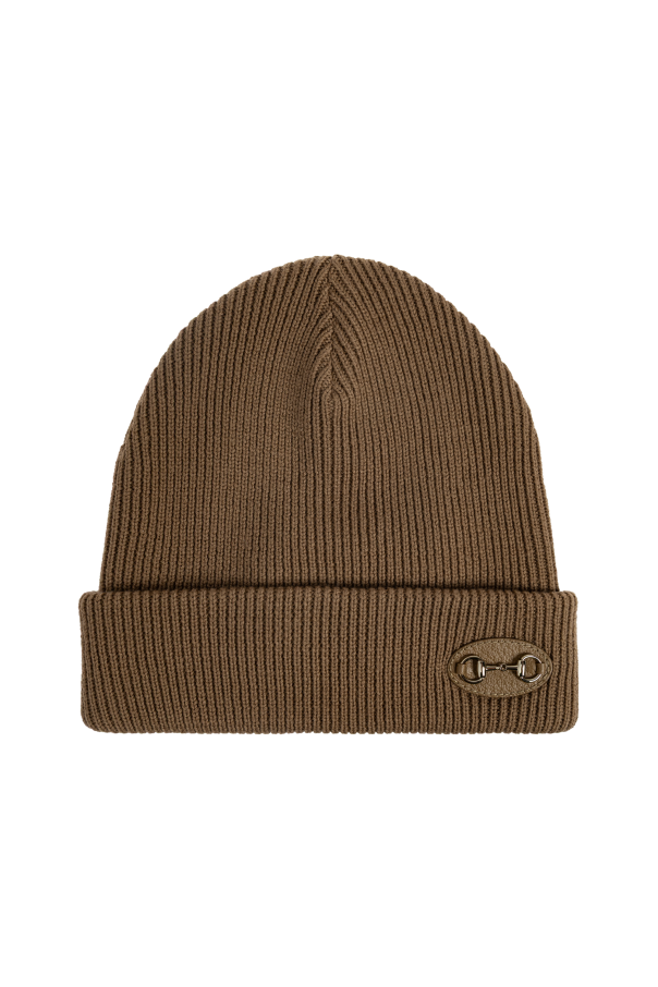Wool beanie with appliqué od Gucci