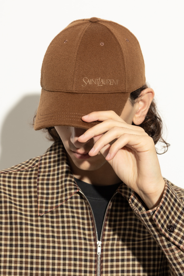 Saint Laurent Gorra con logo