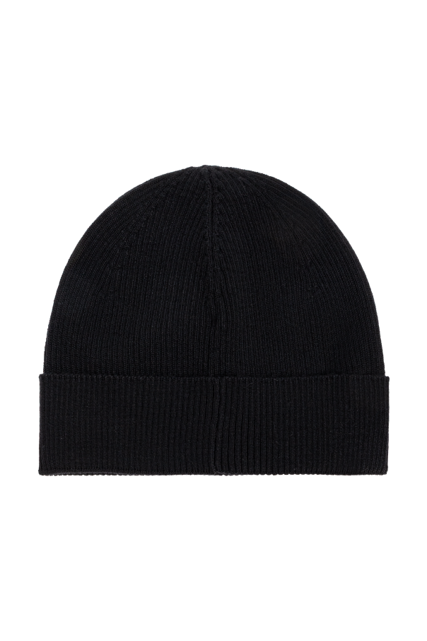 Saint Laurent Wool beanie with logo patch
