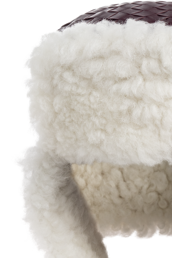 Bottega Veneta Lederkappe mit Ohrenschützern