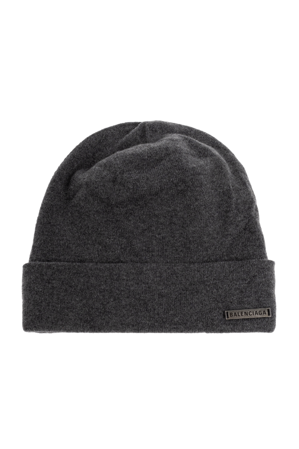 Balenciaga Kaschmirmütze mit Logo