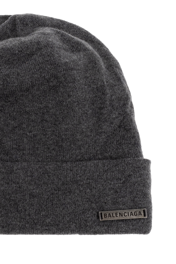 Balenciaga Kaschmirmütze mit Logo