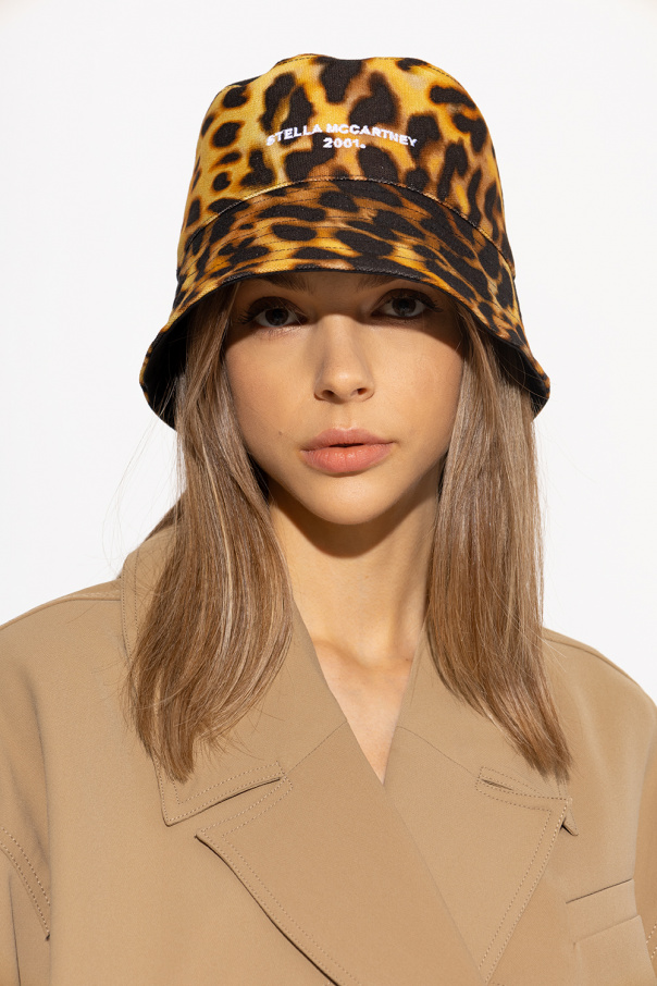 Stella McCartney Patterned bucket leopard hat