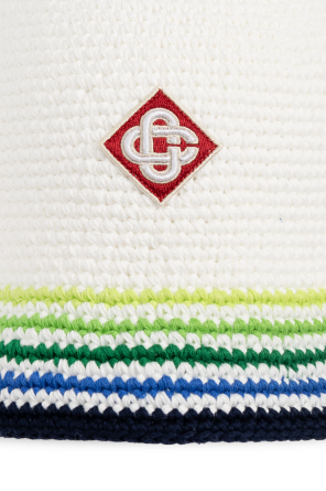 Casablanca Chapéu com patch de logótipo