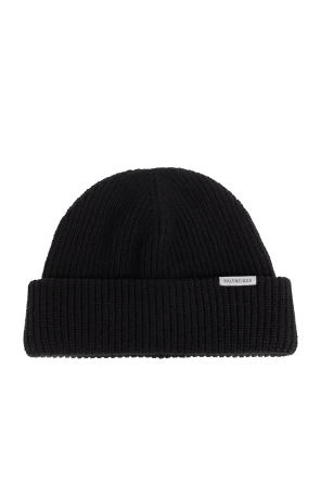Wool beanie with logo