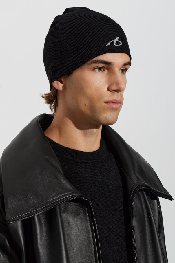 Balenciaga Wełniana czapka z wyszytym logo