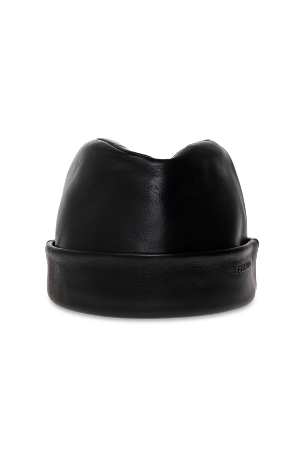 Leather hat od Balenciaga