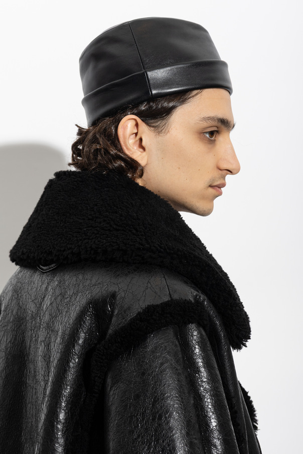 Balenciaga Skórzany kapelusz
