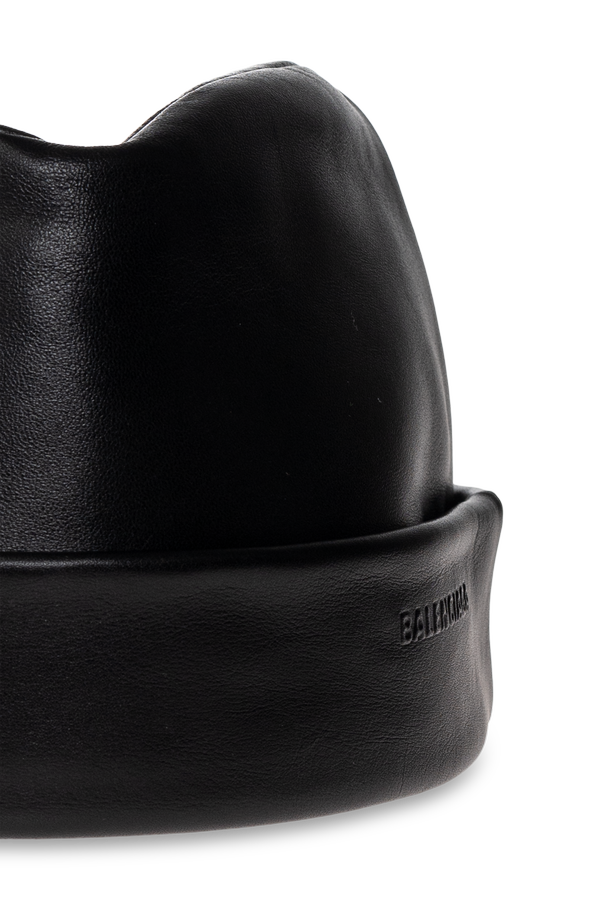 Balenciaga Skórzany kapelusz
