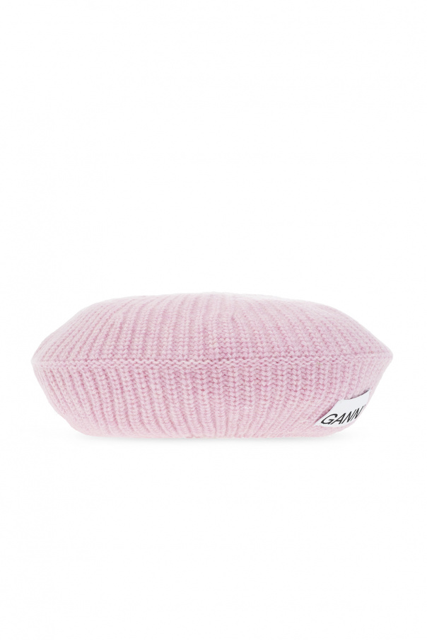 Ganni Beret with logo