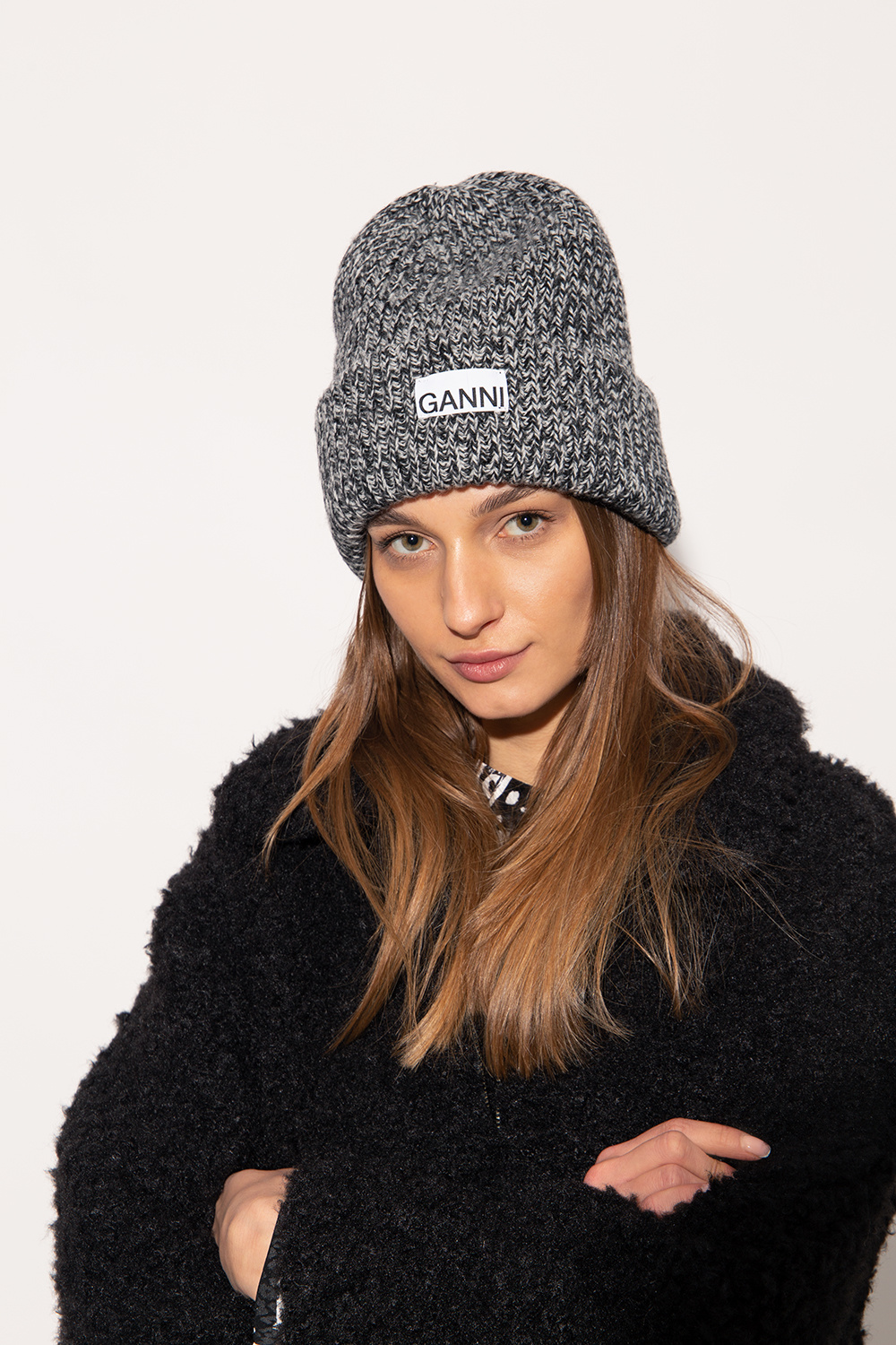 Ganni Beanie with logo