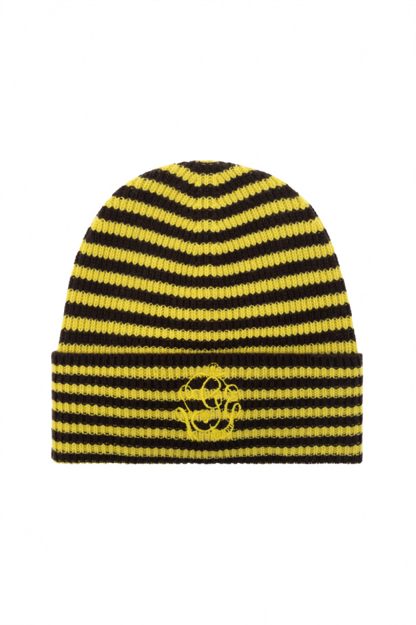 Ganni Striped beanie