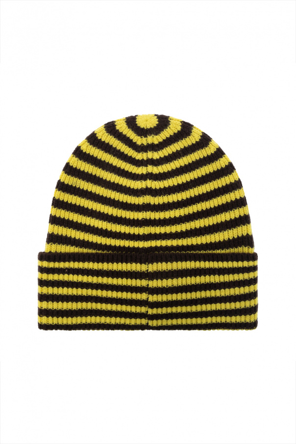 Ganni Striped beanie