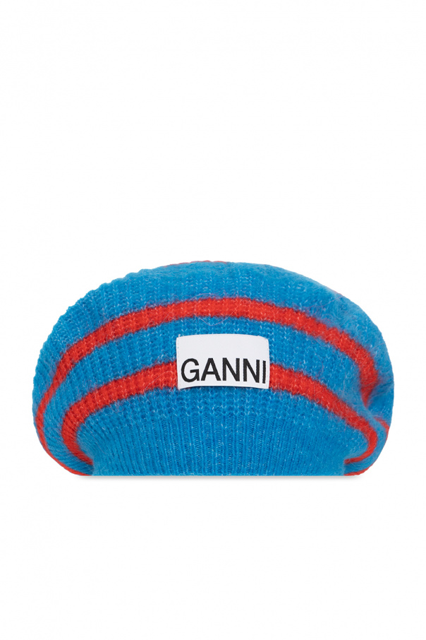 Ganni Striped beret