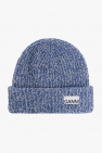 Bring some rainbow magic with this colourful chunky knit striped hat Blues w