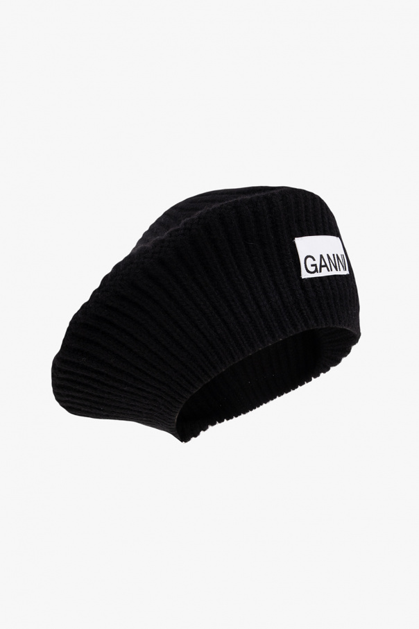 Ganni Moncler Enfant rubberised logo baseball cap