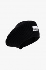 wool-cashmere blend forms this super-snug navy beanie hat from