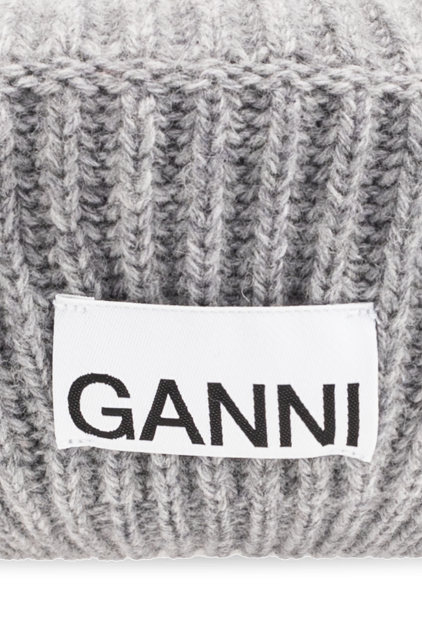 Ganni Beret z logo