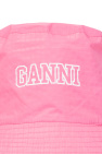 Ganni PINK Bucket hat with logo