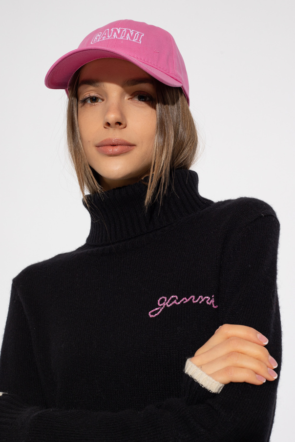 Ganni Baseball cap with logo