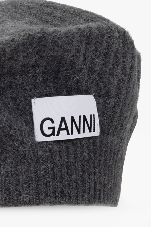 Ganni Beret with logo
