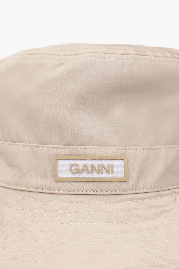 Ganni Bucket Clsc hat with logo