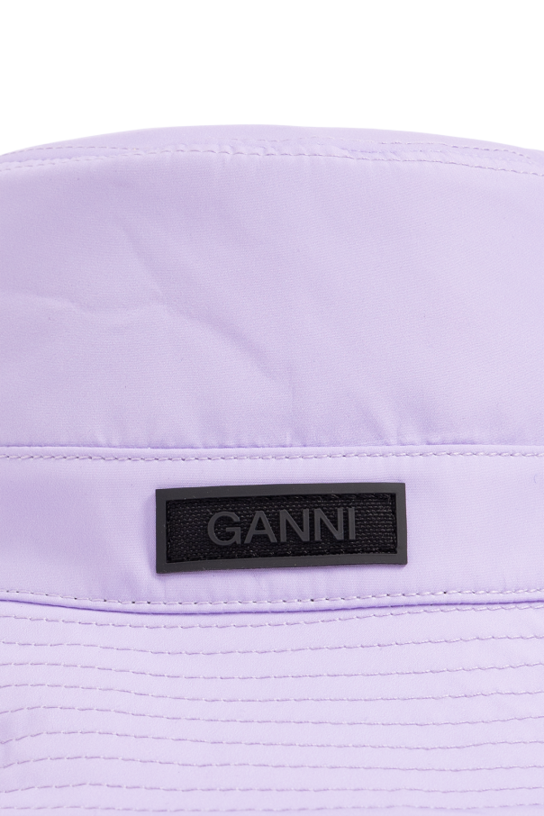 Ganni Bucket hat with logo patch