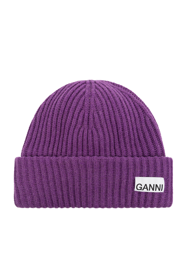 Ganni Beanie with logo