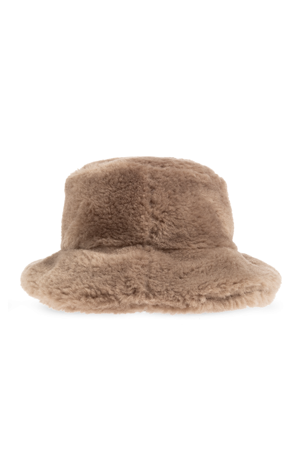 Ganni fluffy bucket hat