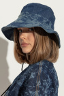 Ganni BLUE Denim hat with drawstrings