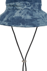 Ganni BLUE Denim hat with drawstrings