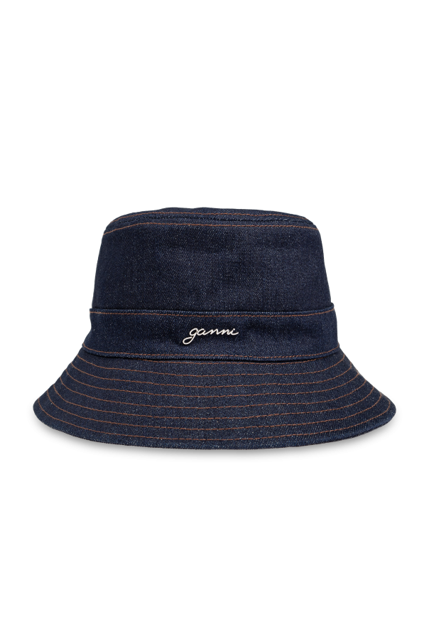 Ganni Denim bucket Swoosh hat