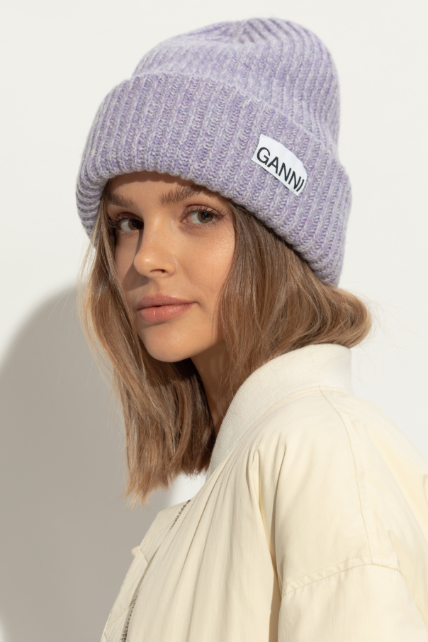 Ganni Hat with logo patch