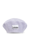 Ganni Beret with logo