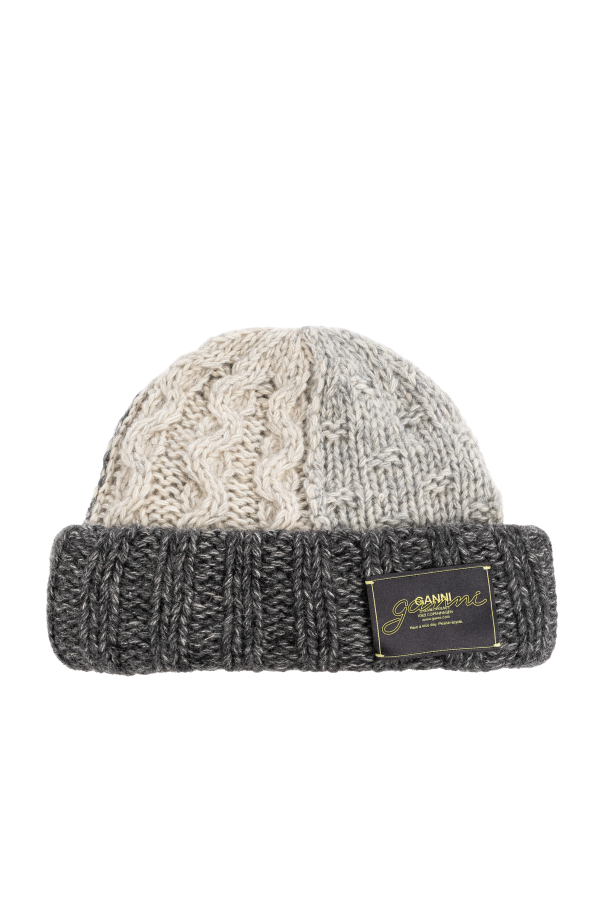 Cap with logo patch od Ganni