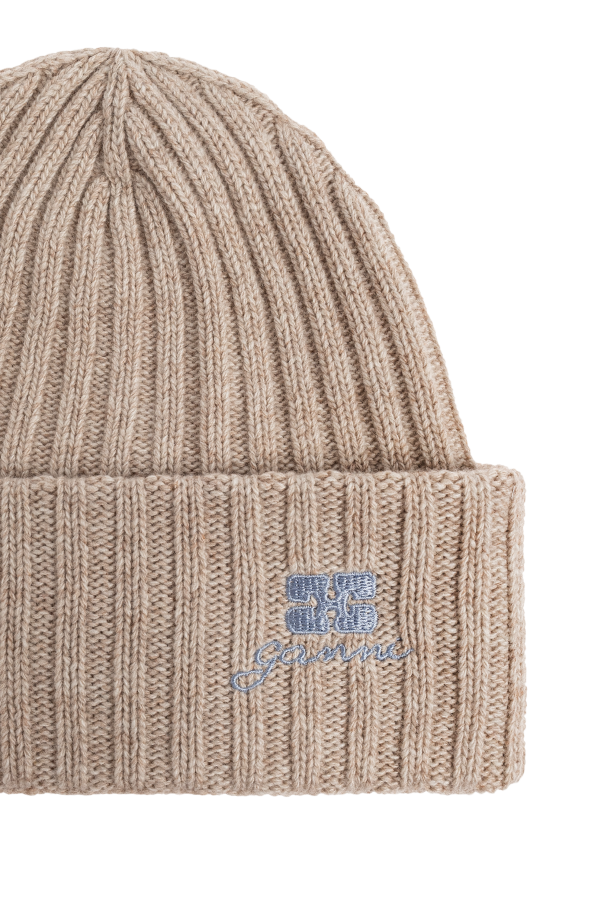 Ganni Cap with embroidered logo