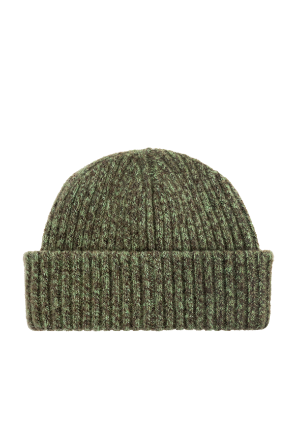 Ganni Wool beanie with logo