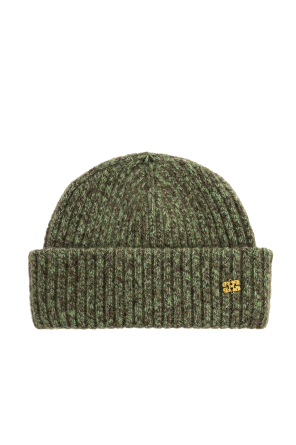 Wool beanie with logo