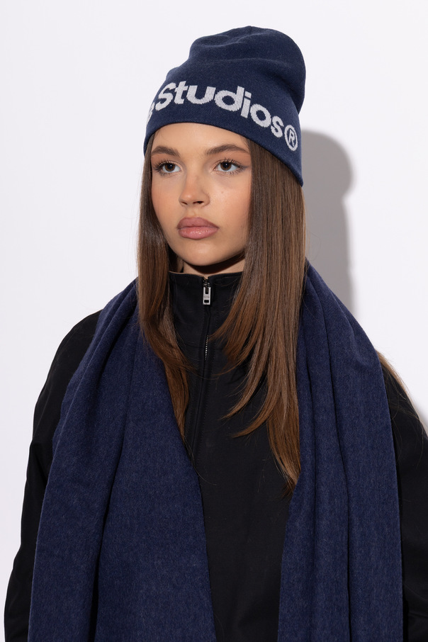 Acne Studios Wool beanie with logo