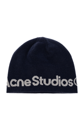 Wool beanie with logo