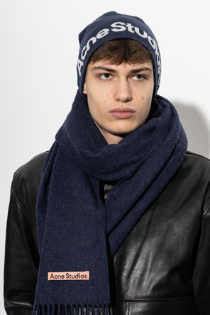 Acne Studios Wool beanie with logo