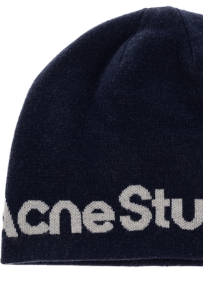 Acne Studios Wool beanie with logo