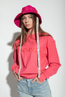 JW Anderson PINK Asymmetrical bucket hat with logo