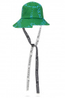 JW Anderson GREEN Asymmetrical bucket hat with logo