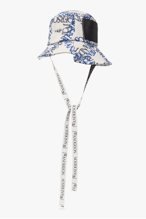 JW Anderson Bucket hat launch with logo
